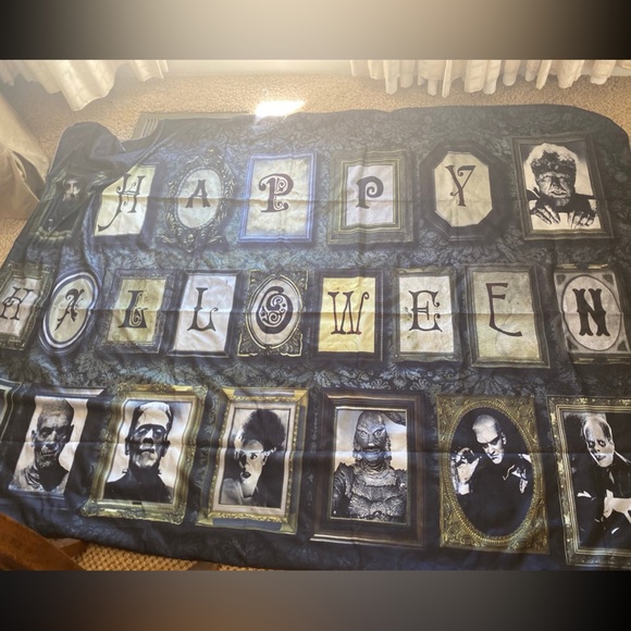 Halloween Classic Monsters Wall Tapestry - Picture 3 of 8